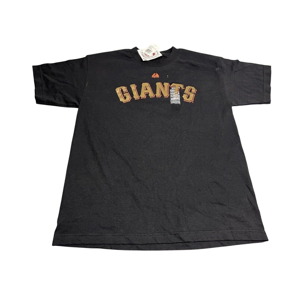 Vintage San Francisco Giants Spellout T-Shirt Majestic Kids XL
